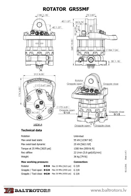 Ротатор Baltrotors GR55MF